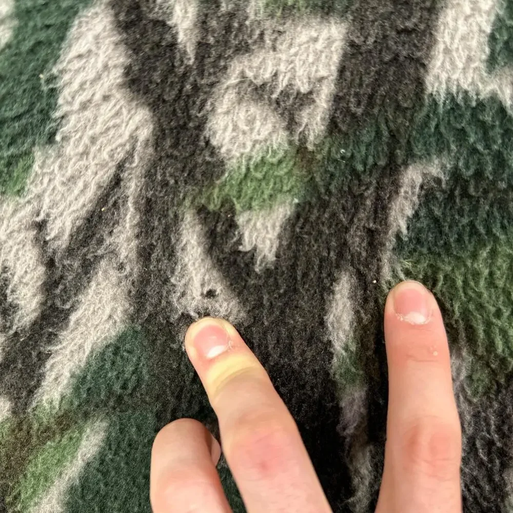 Vintage 90’s Himalayan Camo Hunting Polarfleece Deep Pile Cargo Pants Size XL - Picture 3 of 8